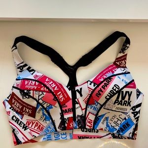Ivy Park X Adidas Icy Park Ski Tag sport bra size L
